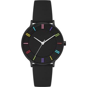 Rainbow Watch Silicone Band Sport Waterproof Wrist Watch